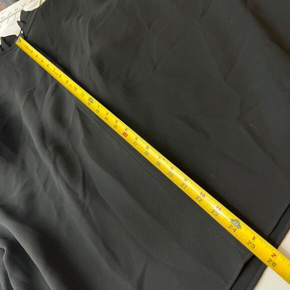 Lafayette 148 Blouse Ruffle High Neck Button Back Women Size XXL NEW - Picture 5 of 13